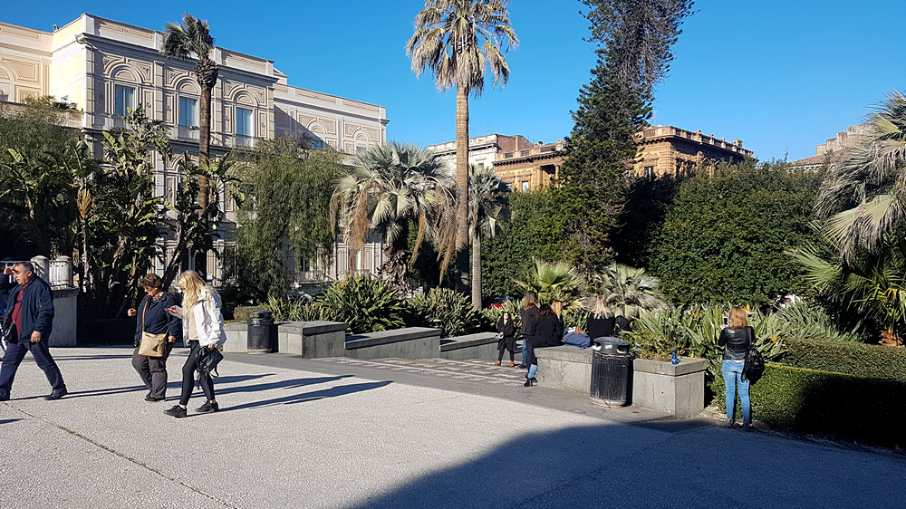 villa bellini pubblic garden in catania