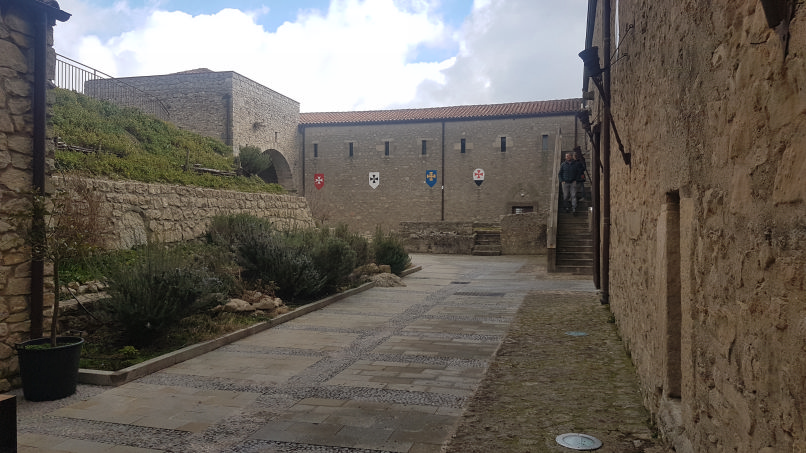 view on inside of castle