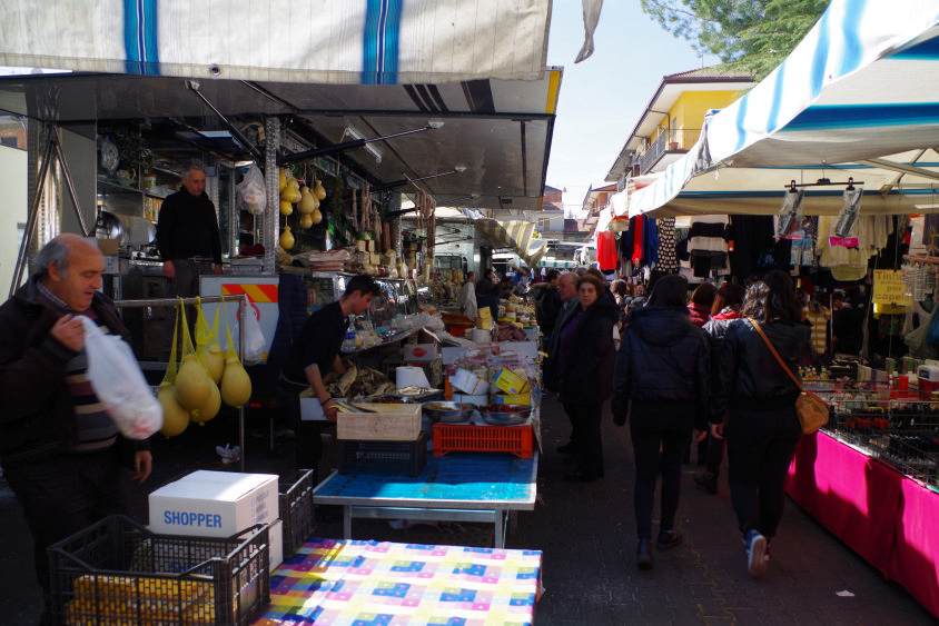 Sunday market in randazzo