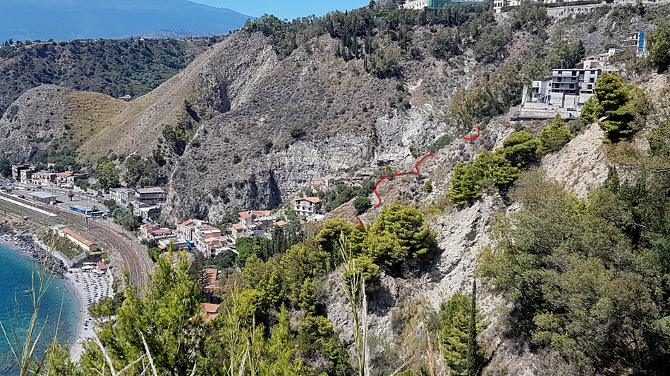 route taormina railway station