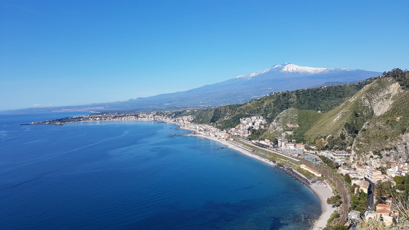giardini naxos to taormina walk