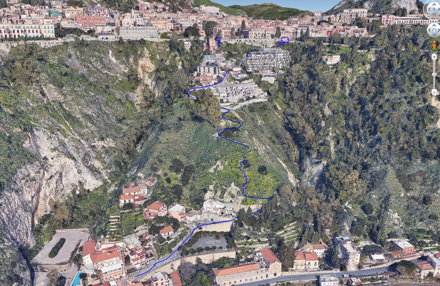 taormina and its little street