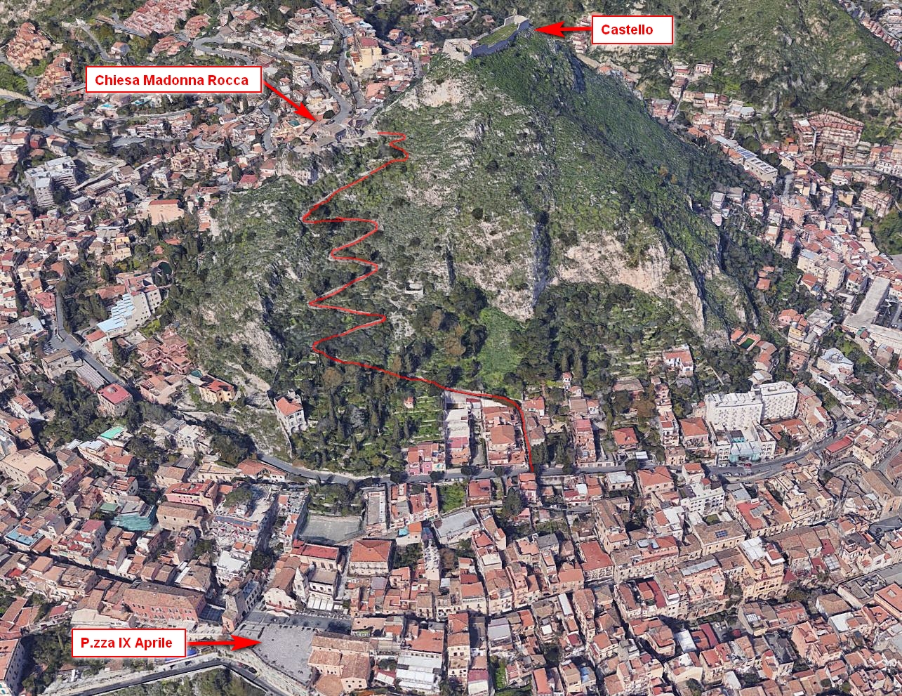 maps taormina rise castle
